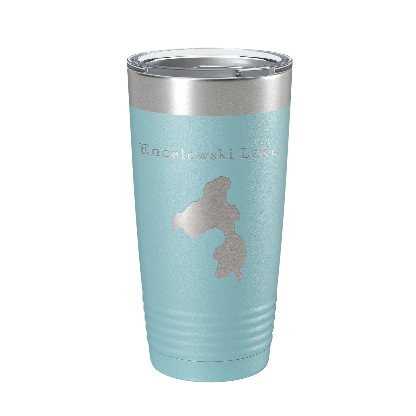 Encelewski Lake Map Tumbler Travel Mug Insulated Laser Engraved Coffee Cup Alaska 20 oz-13