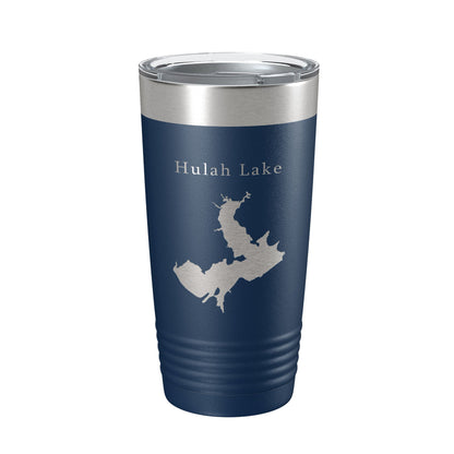 Hulah Lake Map Tumbler Travel Mug Insulated Laser Engraved Coffee Cup Oklahoma 20 oz-2