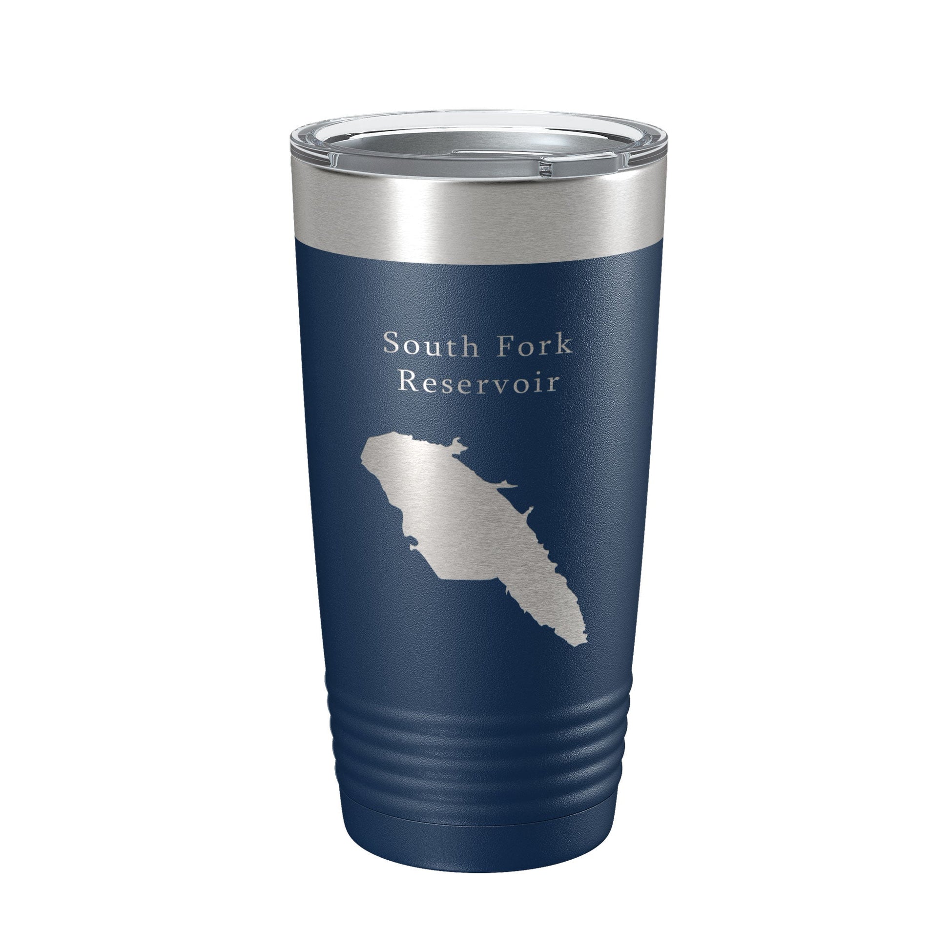 South Fork Reservoir Tumbler Lake Map Travel Mug Insulated Laser Engraved Coffee Cup Nevada 20 oz-2