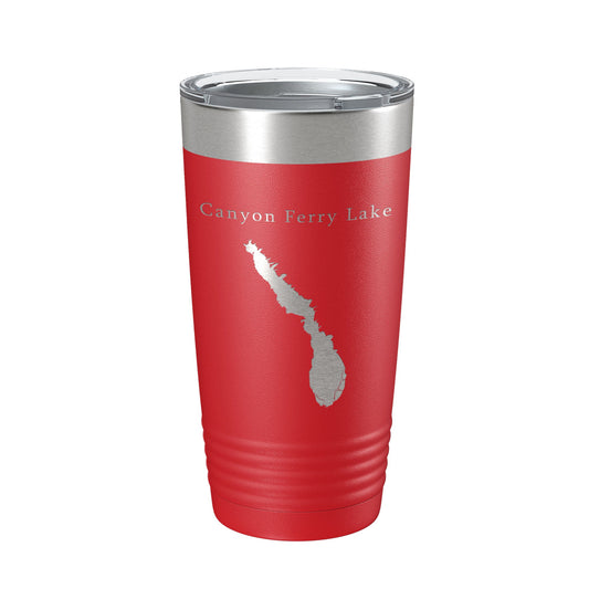 Canyon Ferry Lake Map Tumbler Travel Mug Insulated Laser Engraved Coffee Cup Montana 20 oz-10
