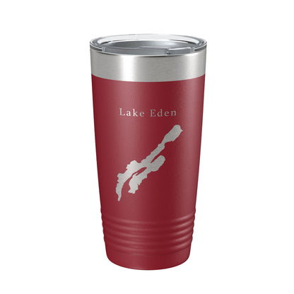 Lake Eden Map Tumbler Travel Mug Insulated Laser Engraved Coffee Cup Vermont 20 oz-18