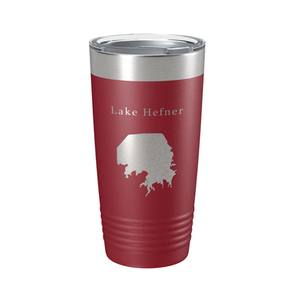 Lake Hefner Map Tumbler Travel Mug Insulated Laser Engraved Coffee Cup Oklahoma 20 oz-18