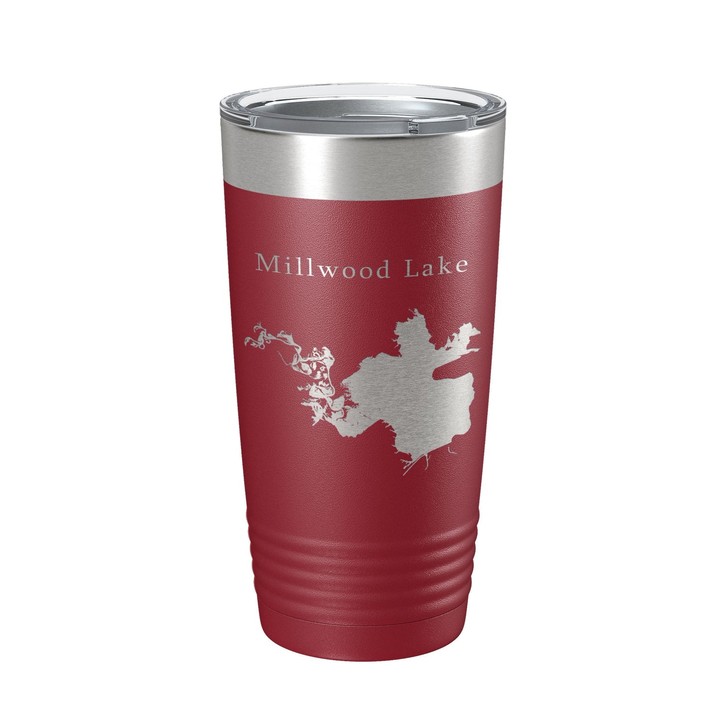 Millwood Lake Map Tumbler Travel Mug Insulated Laser Engraved Coffee Cup Arkansas 20 oz-18