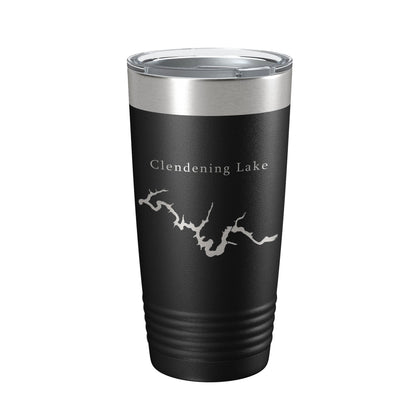 Clendening Lake Map Tumbler Travel Mug Insulated Laser Engraved Coffee Cup Ohio 20 oz-5
