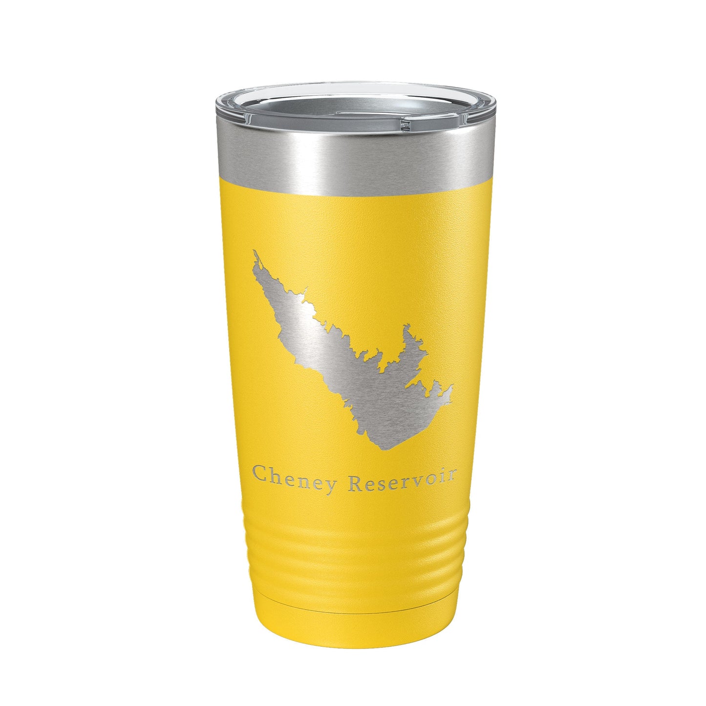 Cheney Reservoir Tumbler Lake Map Travel Mug Insulated Laser Engraved Coffee Cup Kansas 20 oz-19