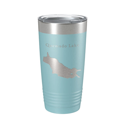 Quemado Lake Map Tumbler Travel Mug Insulated Laser Engraved Coffee Cup New Mexico 20 oz-13