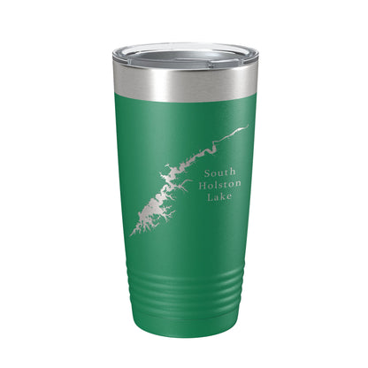 South Holston Lake Map Tumbler Travel Mug Insulated Laser Engraved Coffee Cup Tennessee Virginia 20 oz-9