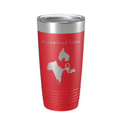 Arrowhead Lake Map Tumbler Travel Mug Insulated Laser Engraved Coffee Cup Poconos Pennsylvania 20 oz-10