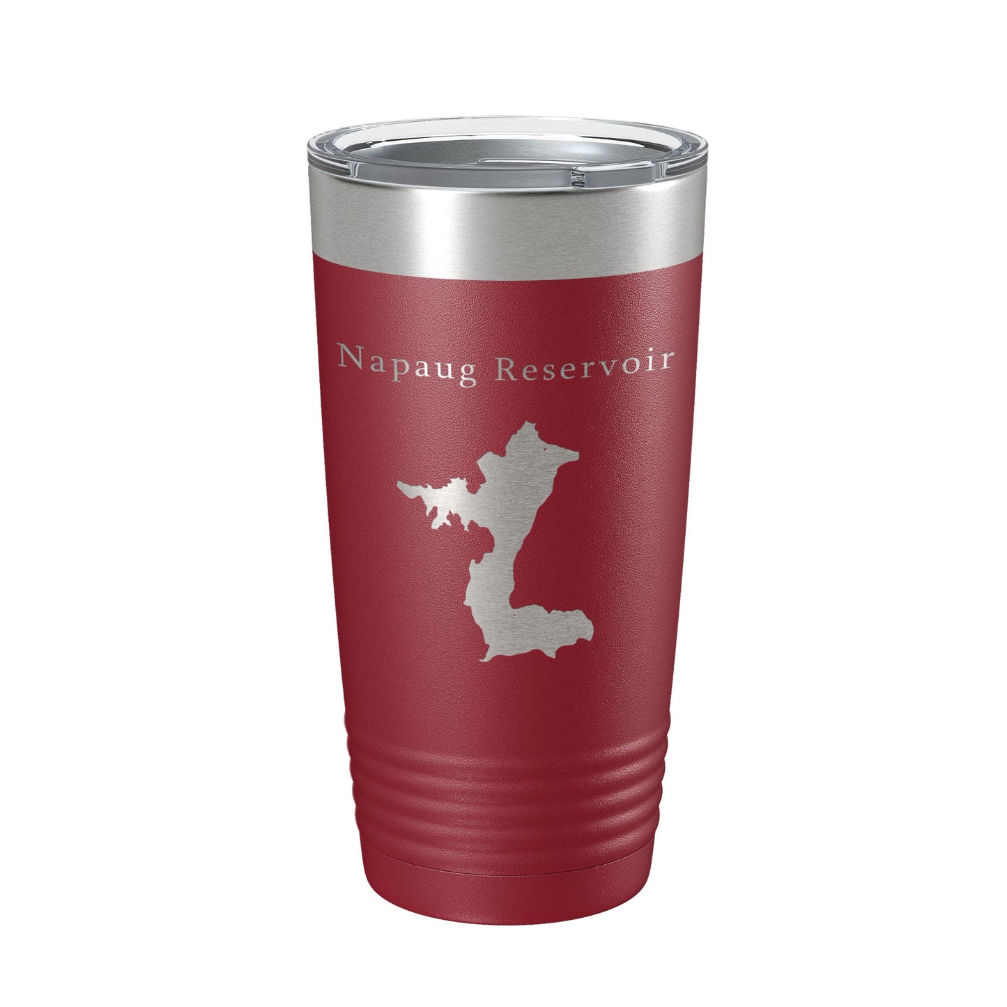 Napaug Reservoir Tumbler Lake Map Travel Mug Insulated Laser Engraved Coffee Cup Connecticut 20 oz-18