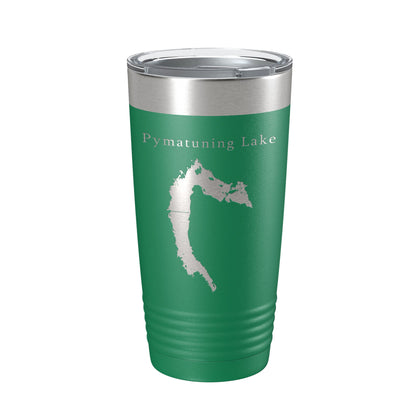 Pymatuning Lake Map Tumbler Travel Mug Insulated Laser Engraved Coffee Cup Ohio Pennsylvania 20 oz-9