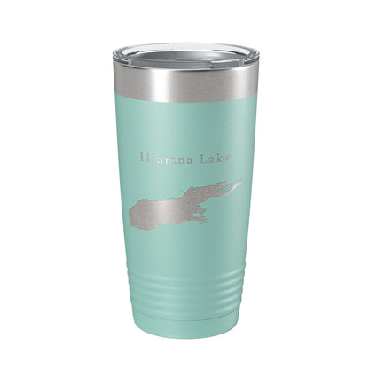 Iliamna Lake Map Tumbler Travel Mug Insulated Laser Engraved Coffee Cup Alaska 20 oz-12