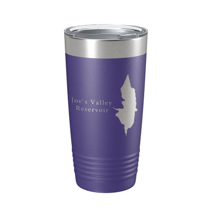 Joe's Valley Reservoir Tumbler Lake Map Travel Mug Insulated Laser Engraved Coffee Cup Utah 20 oz-15