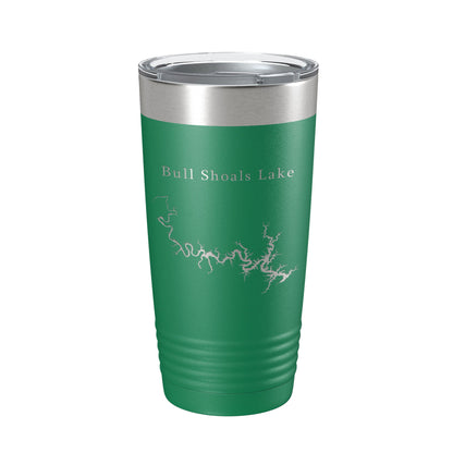 Bull Shoals Lake Map Tumbler Travel Mug Insulated Laser Engraved Coffee Cup Arkansas Missouri 20 oz-9