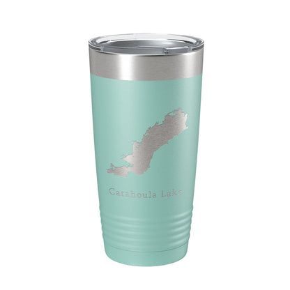Catahoula Lake Map Tumbler Travel Mug Insulated Laser Engraved Coffee Cup Louisiana 20 oz-12