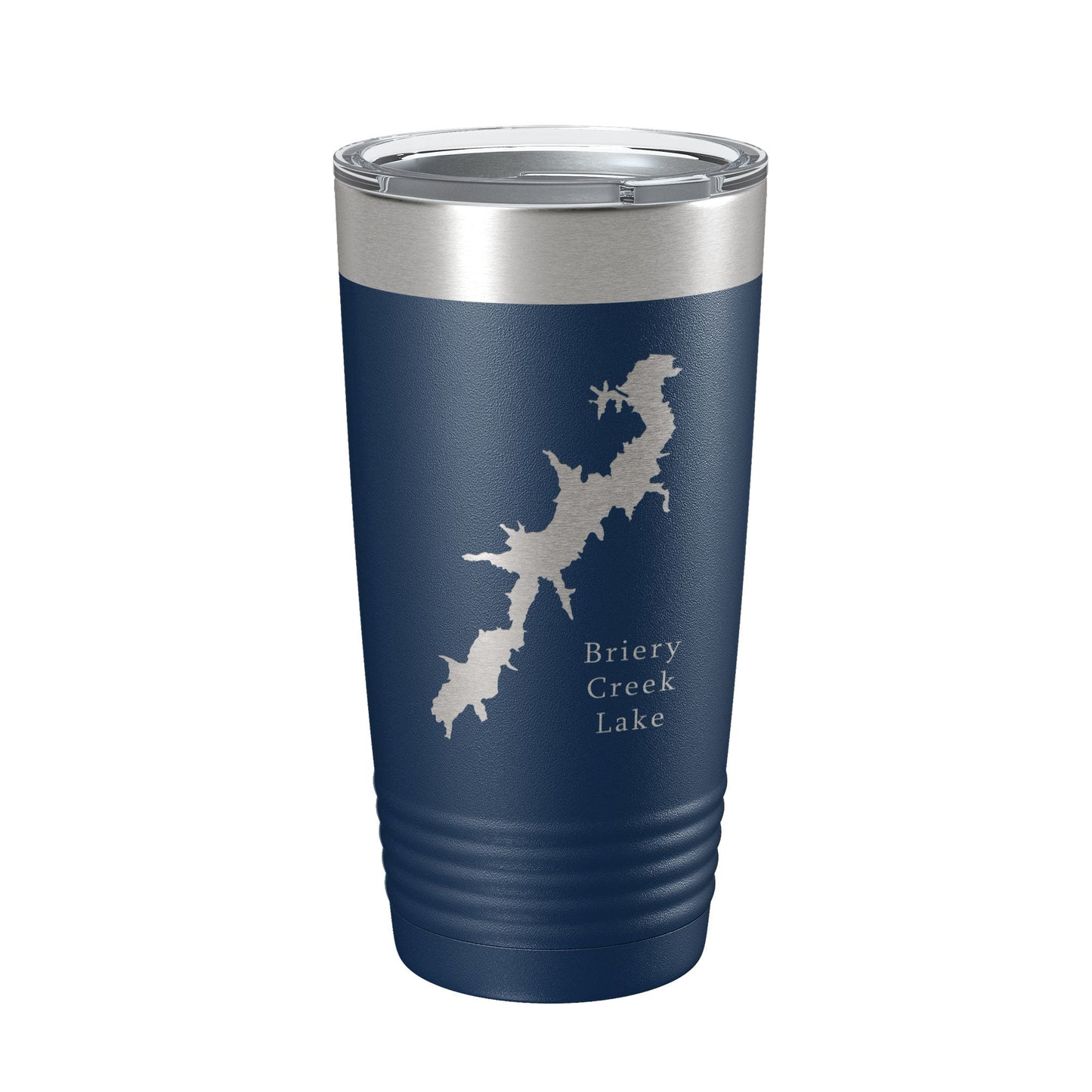 Briery Creek Lake Map Tumbler Travel Mug Insulated Laser Engraved Coffee Cup Virginia 20 oz-8