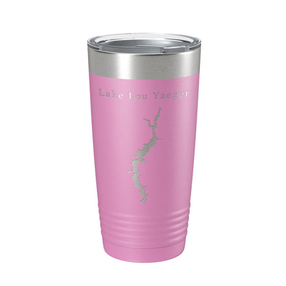Lake Lou Yaeger Map Tumbler Travel Mug Insulated Laser Engraved Coffee Cup Illinois 20 oz-14