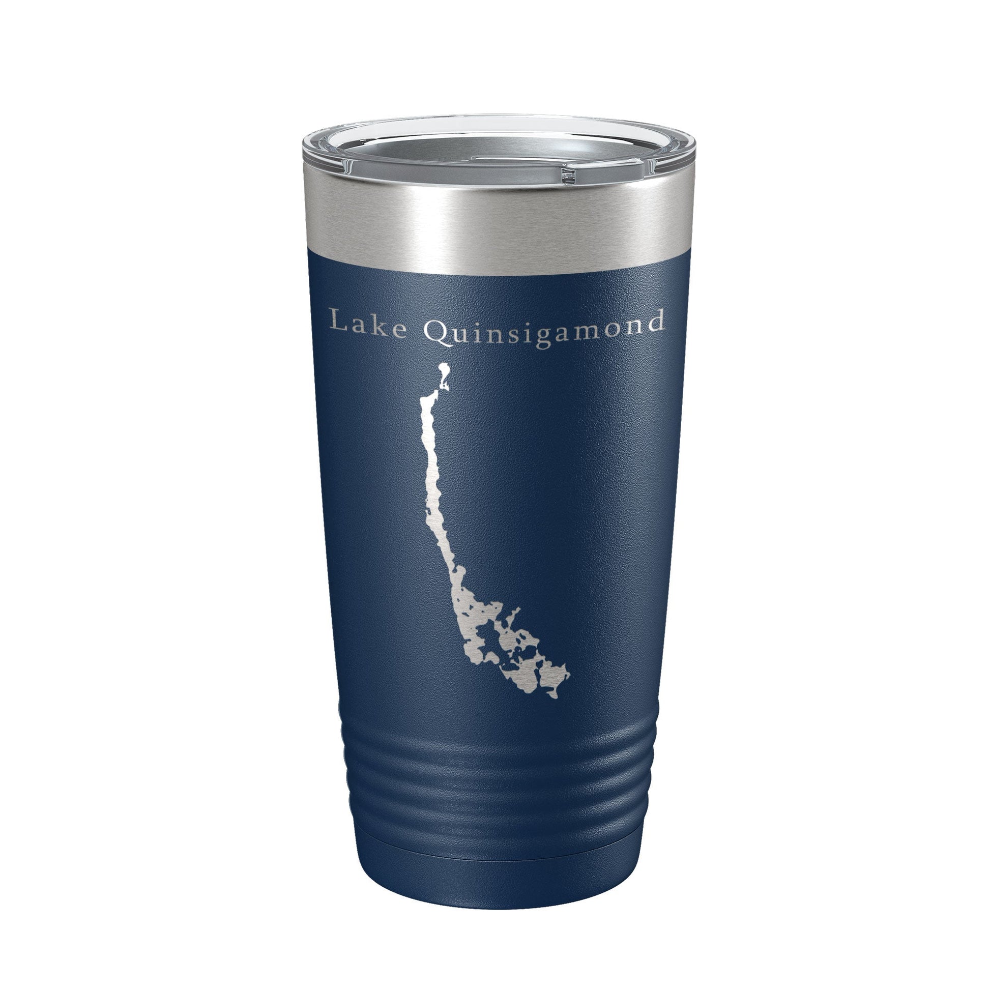 Lake Quinsigamond Map Tumbler Travel Mug Insulated Laser Engraved Coffee Cup Massachusetts 20 oz-2