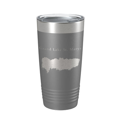 Grand Lake St. Marys Map Tumbler Travel Mug Insulated Laser Engraved Coffee Cup Ohio 20 oz-16