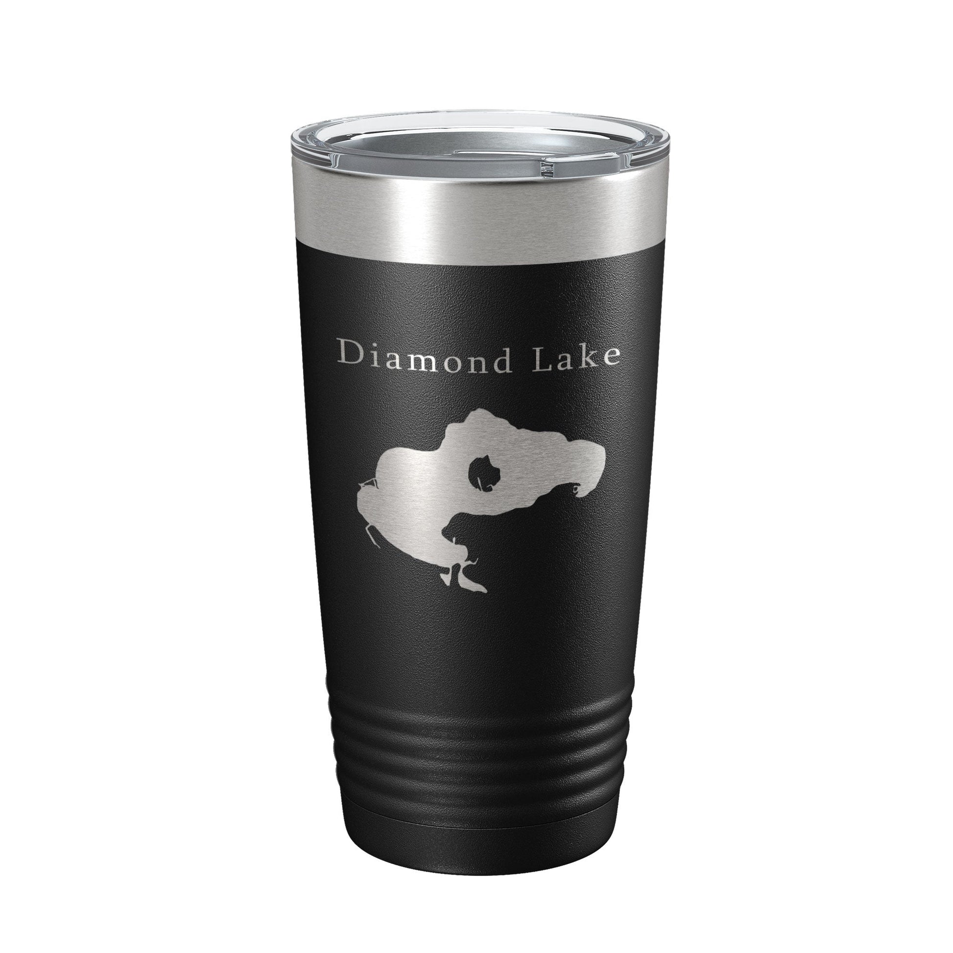 Diamond Lake Map Tumbler Travel Mug Insulated Laser Engraved Coffee Cup Michigan 20 oz-5