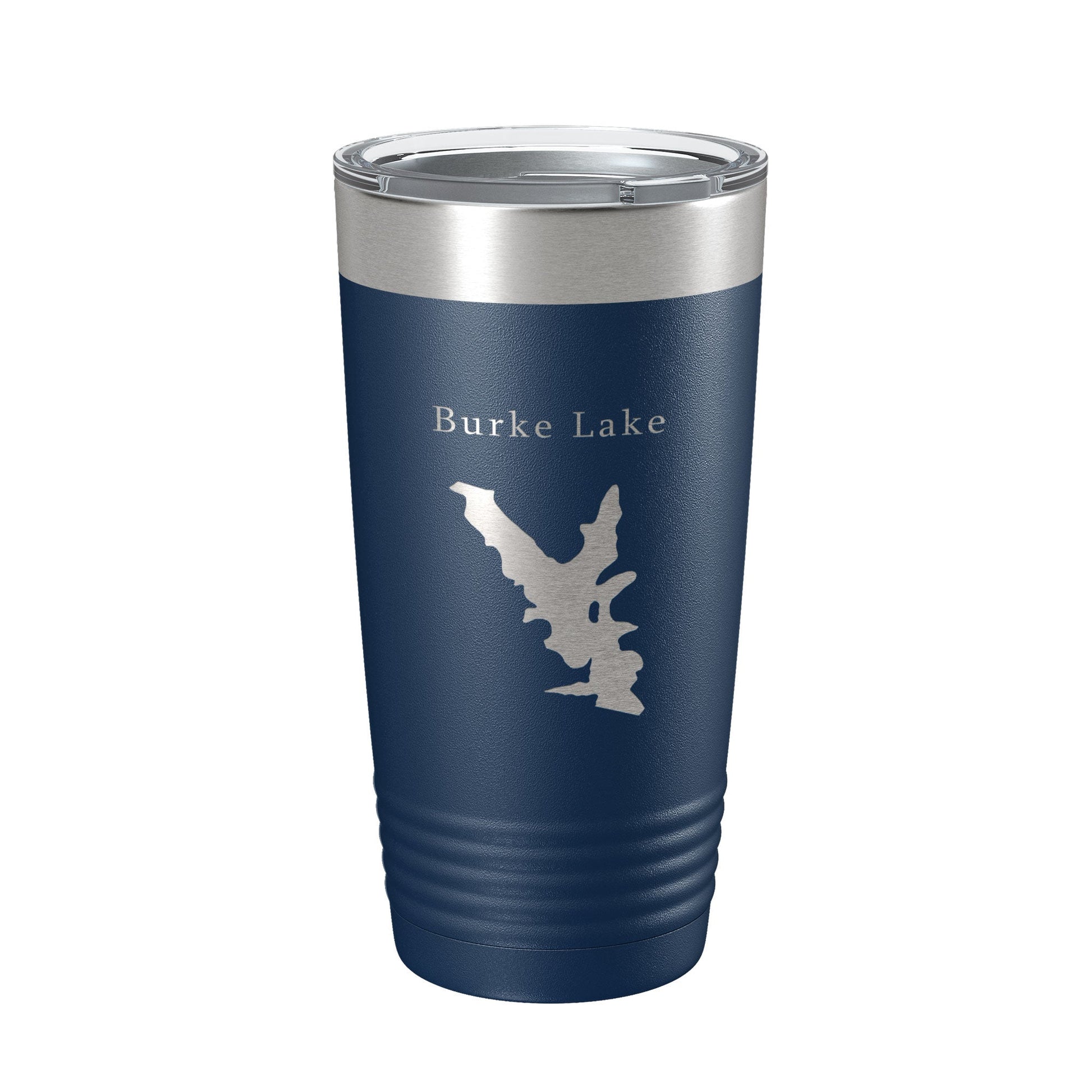 Burke Lake Map Tumbler Travel Mug Insulated Laser Engraved Coffee Cup Virginia 20 oz-2