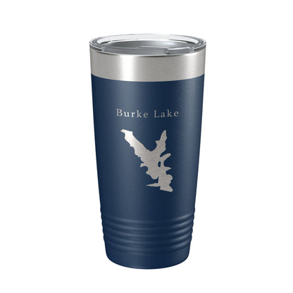 Burke Lake Map Tumbler Travel Mug Insulated Laser Engraved Coffee Cup Virginia 20 oz-8