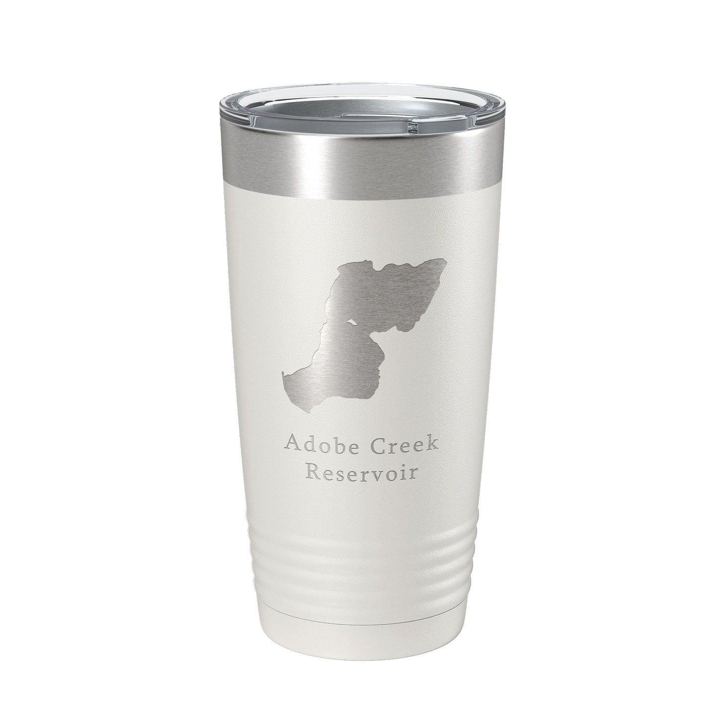 Adobe Creek Reservoir Tumbler Lake Map Travel Mug Insulated Laser Engraved Coffee Cup Colorado 20 oz-7