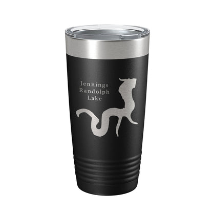 Jennings Randolph Lake Map Tumbler Travel Mug Insulated Laser Engraved Coffee Cup West Virginia 20 oz-0