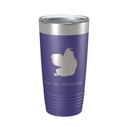 Lac des Allemands Tumbler Lake Map Travel Mug Insulated Laser Engraved Coffee Cup Louisiana 20 oz-15