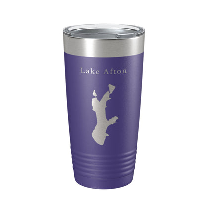 Lake Afton Map Tumbler Travel Mug Insulated Laser Engraved Coffee Cup Kansas 20 oz-15