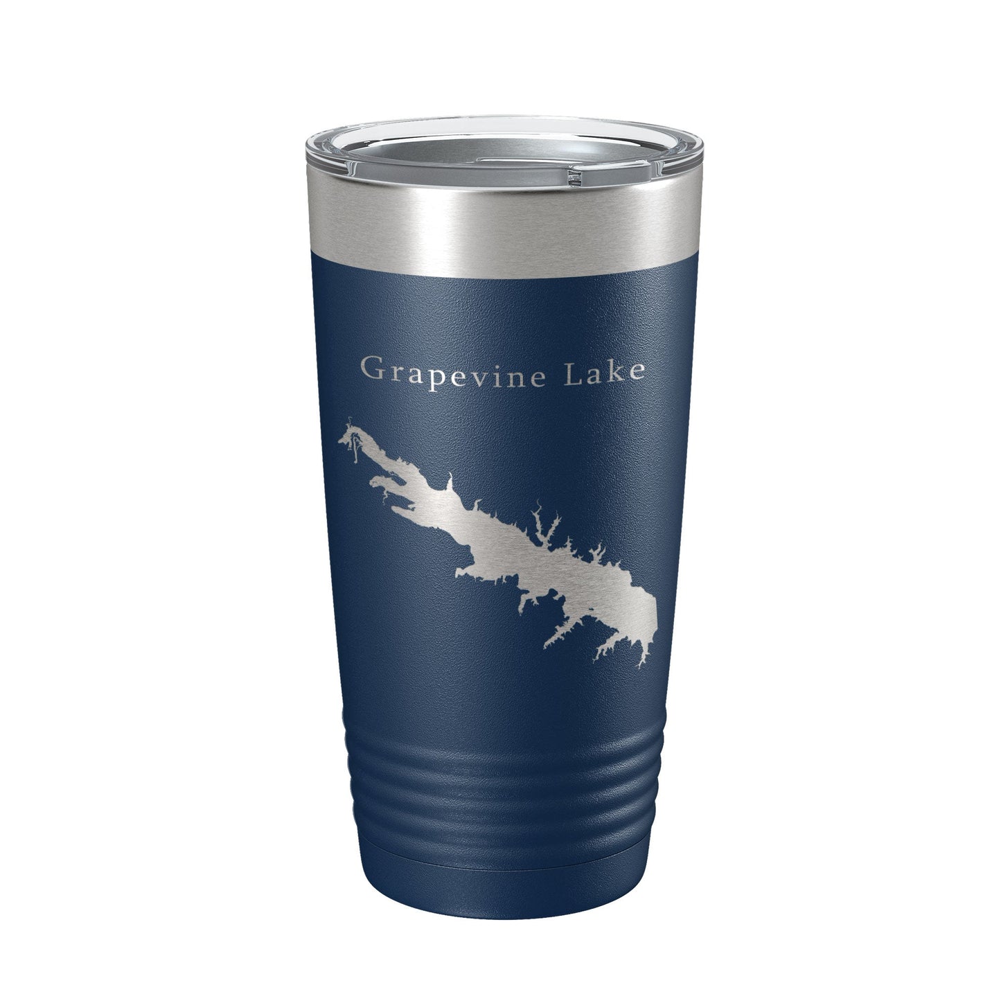 Grapevine Lake Map Tumbler Travel Mug Insulated Laser Engraved Coffee Cup Texas 20 oz-8