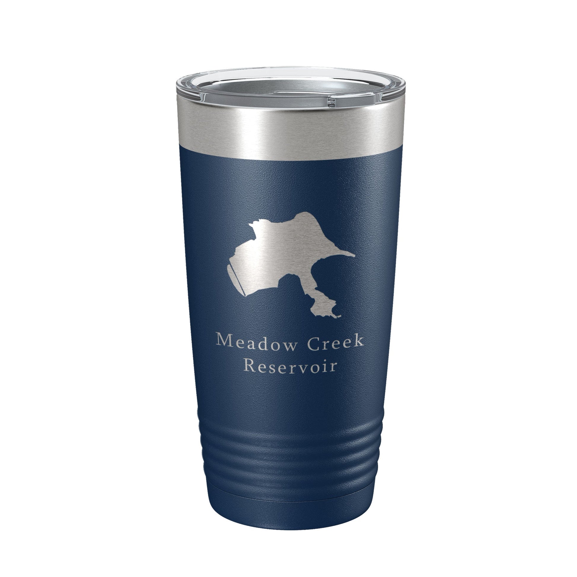 Meadow Creek Reservoir Tumbler Lake Map Travel Mug Insulated Laser Engraved Coffee Cup Colorado 20 oz-2