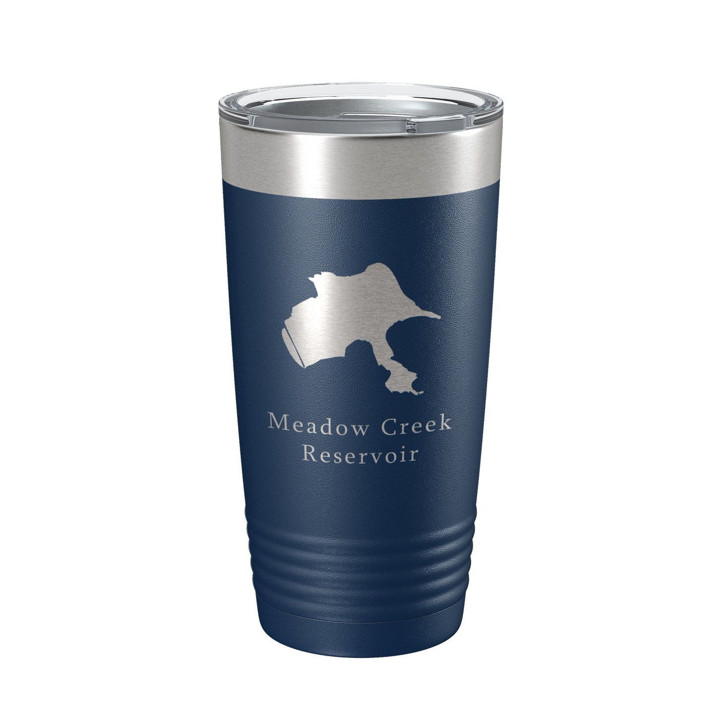 Meadow Creek Reservoir Tumbler Lake Map Travel Mug Insulated Laser Engraved Coffee Cup Colorado 20 oz-8