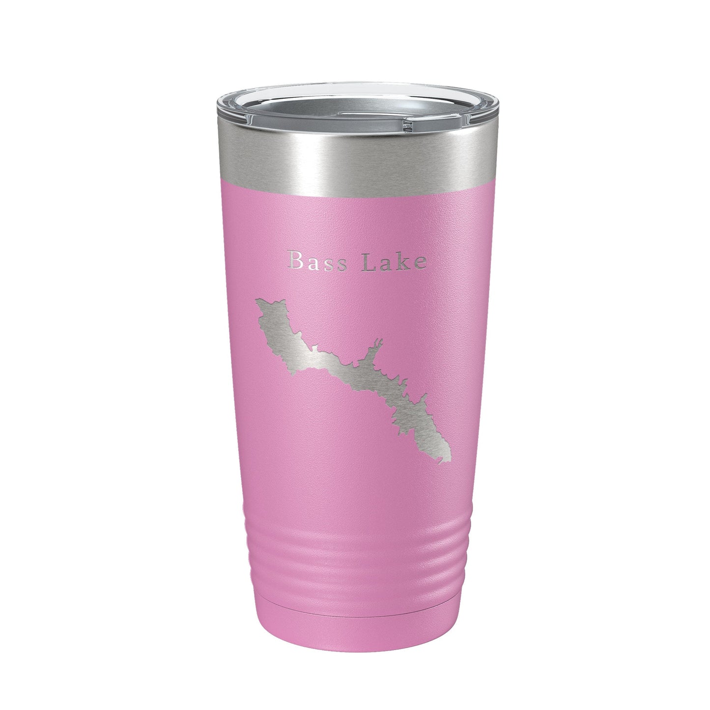 Bass Lake Map Tumbler Travel Mug Insulated Laser Engraved Coffee Cup California 20 oz-14