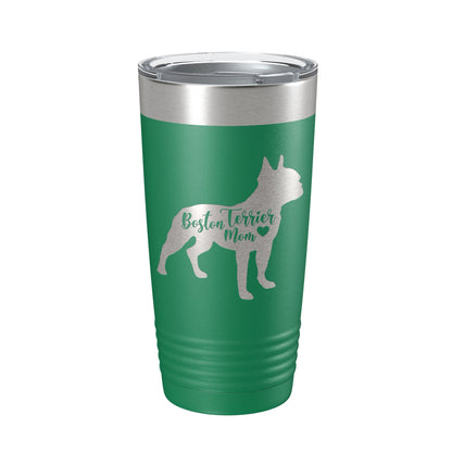 Boston Terrier Mom Tumbler Dog Travel Mug Gift Insulated Laser Engraved Coffee Cup 20 oz-9