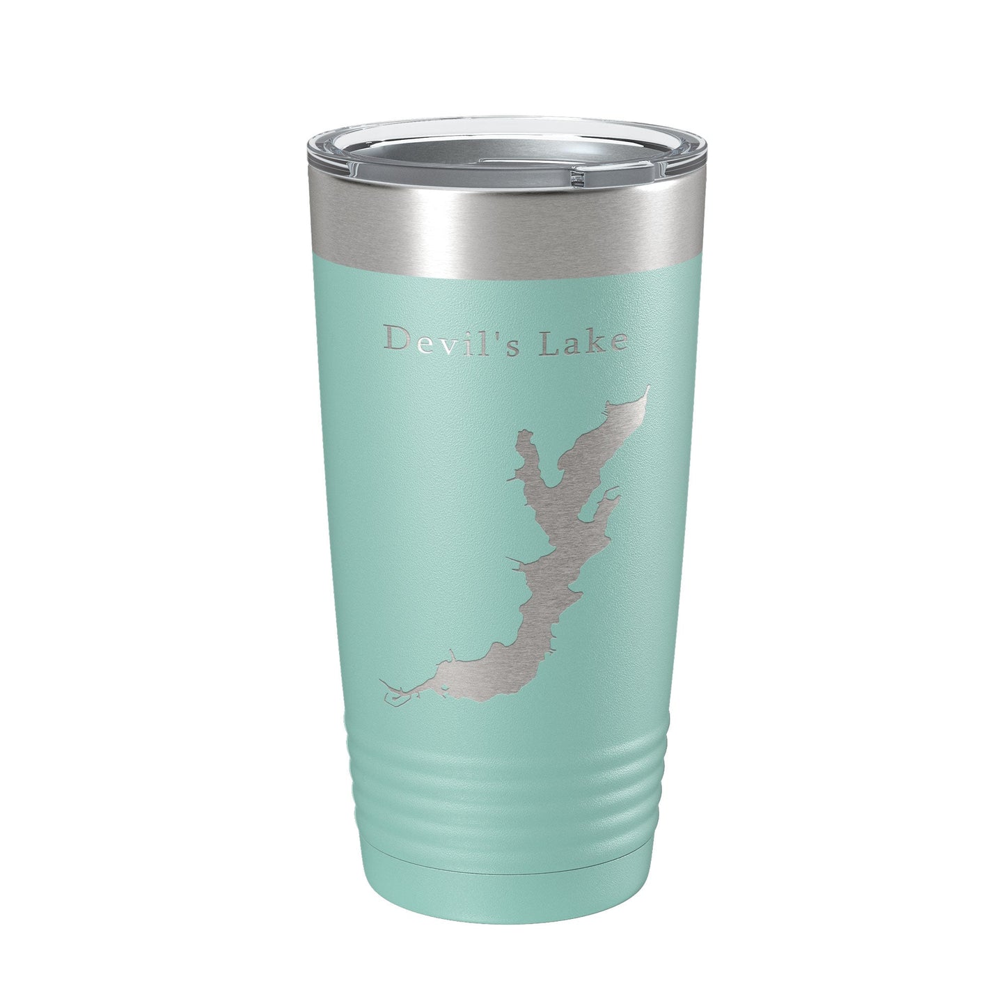 Devil's Lake Map Tumbler Travel Mug Insulated Laser Engraved Coffee Cup Oregon 20 oz-12