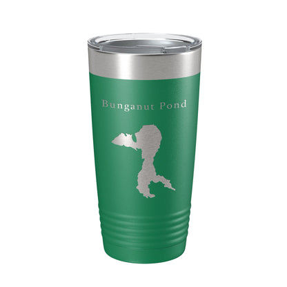 Bunganut Pond Tumbler Lake Map Travel Mug Insulated Laser Engraved Coffee Cup Maine 20 oz-9