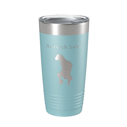 Antioch Lake Map Tumbler Travel Mug Insulated Laser Engraved Coffee Cup Illinois 20 oz-13