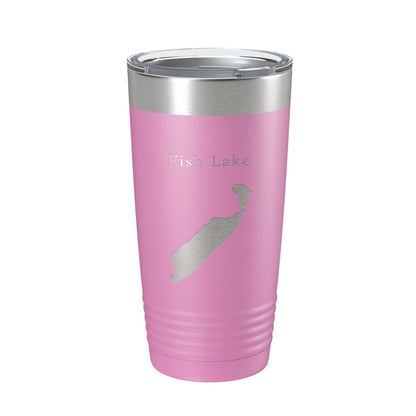 Fish Lake Map Tumbler Travel Mug Insulated Laser Engraved Coffee Cup Utah 20 oz-14