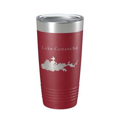 Lake Camanche Map Tumbler Travel Mug Insulated Laser Engraved Coffee Cup California 20 oz-18