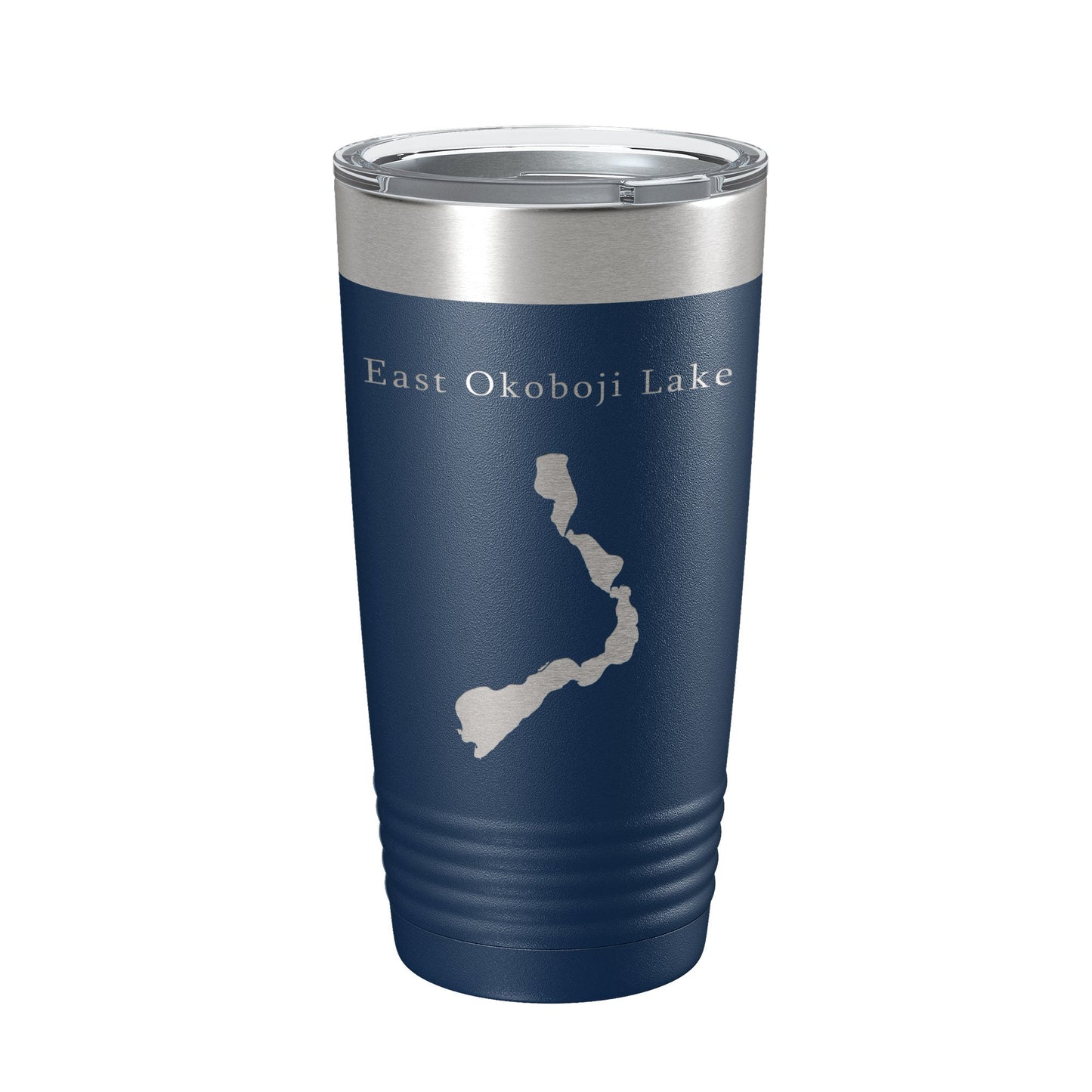 East Okoboji Lake Map Tumbler Travel Mug Insulated Laser Engraved Coffee Cup Iowa 20 oz-8