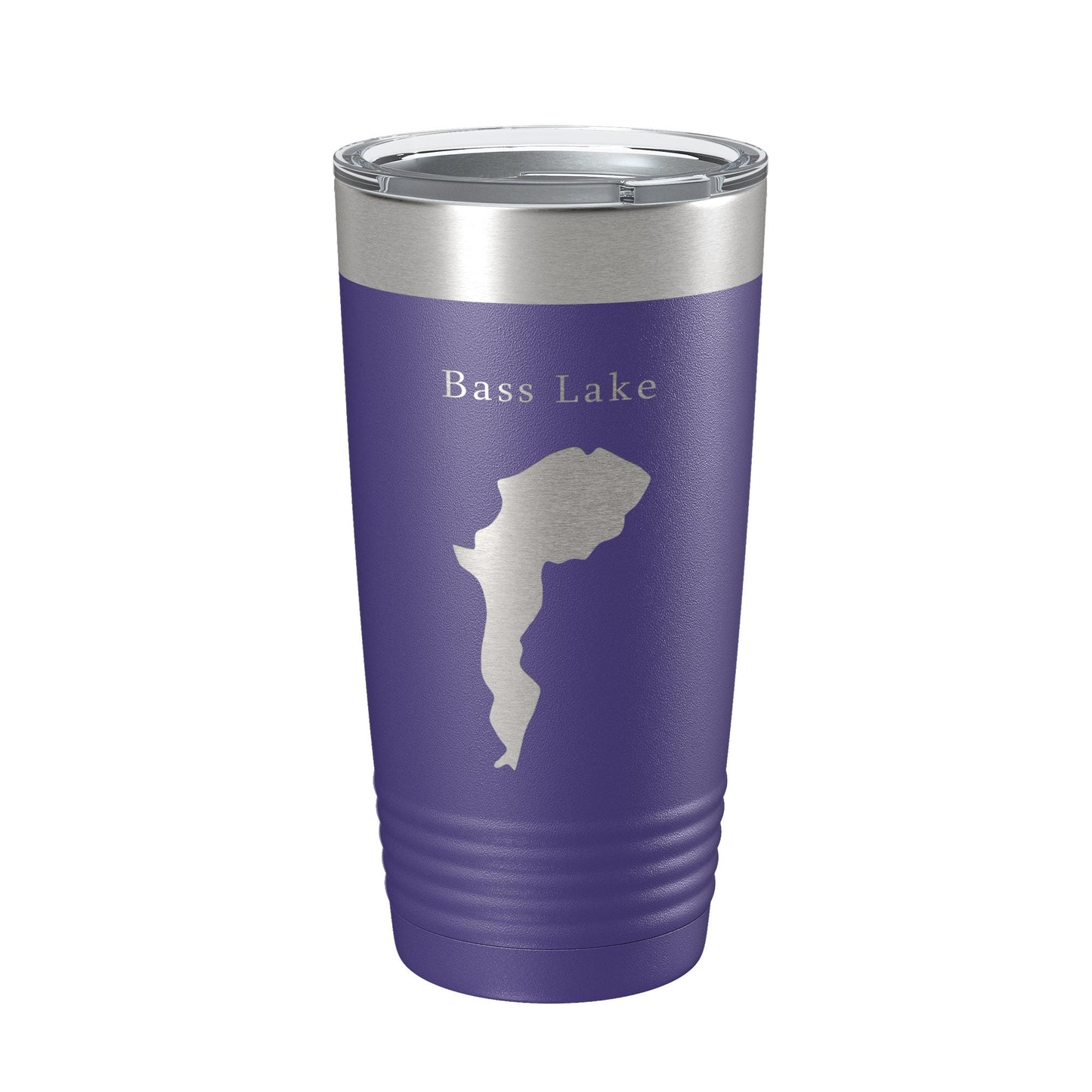Bass Lake Map Tumbler Travel Mug Insulated Laser Engraved Coffee Cup North Carolina 20 oz-15