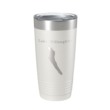 Lake Willoughby Map Tumbler Travel Mug Insulated Laser Engraved Coffee Cup Vermont 20 oz-1