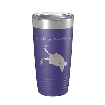 Wickiup Reservoir Tumbler Lake Map Travel Mug Insulated Laser Engraved Coffee Cup Oregon 20 oz-15