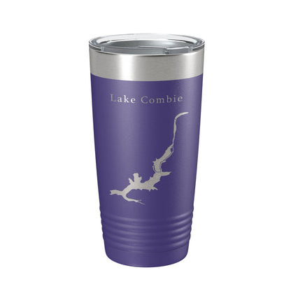 Lake Combie Map Tumbler Travel Mug Insulated Laser Engraved Coffee Cup California 20 oz-15