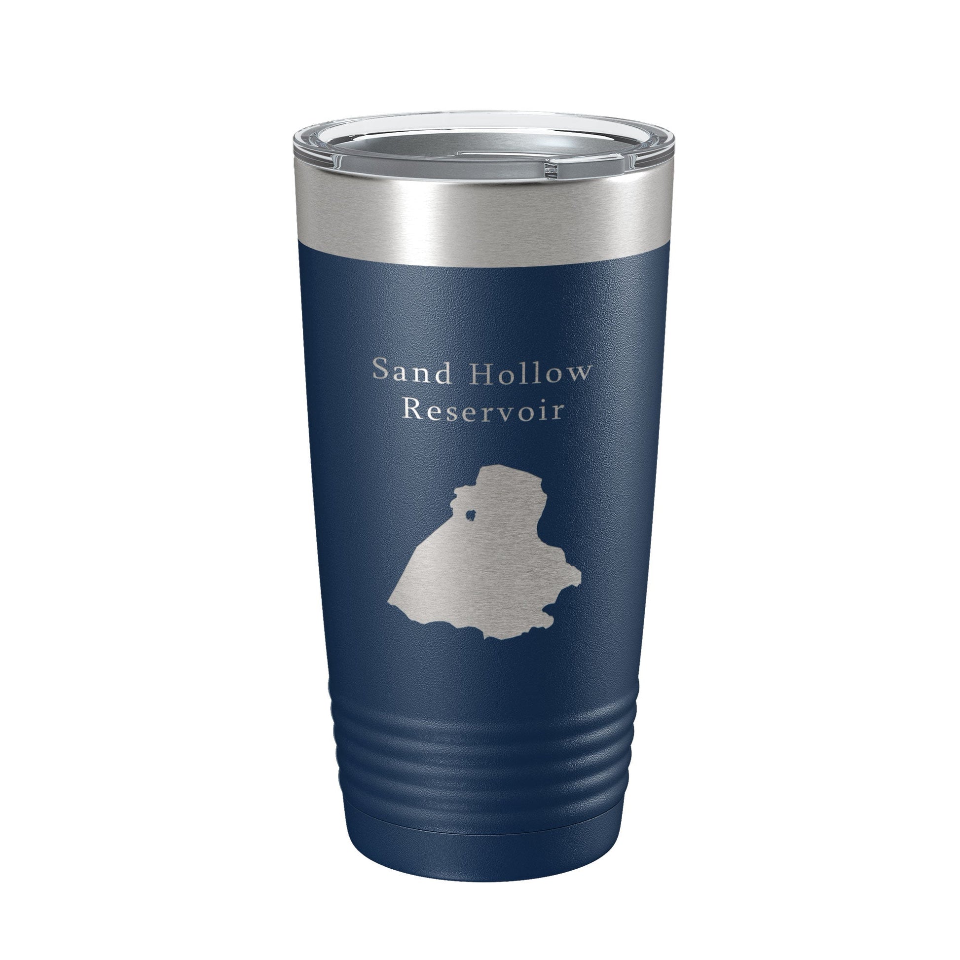 Sand Hollow Reservoir Tumbler Lake Map Travel Mug Insulated Laser Engraved Coffee Cup Utah 20 oz-2