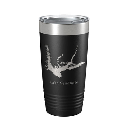 Lake Seminole Map Tumbler Travel Mug Insulated Laser Engraved Coffee Cup Georgia Florida 20 oz-5