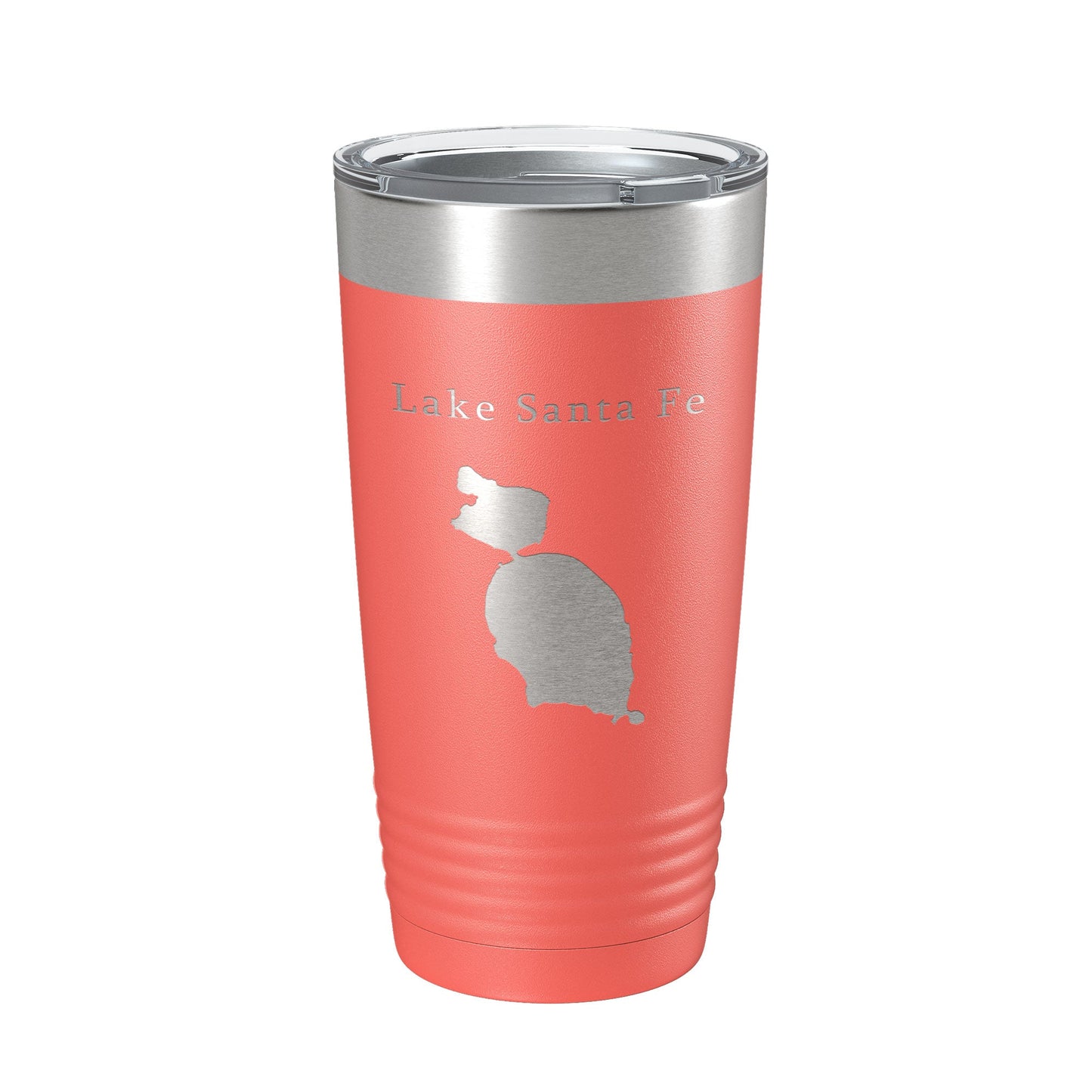 Lake Santa Fe Map Tumbler Travel Mug Insulated Laser Engraved Coffee Cup Florida 20 oz-20