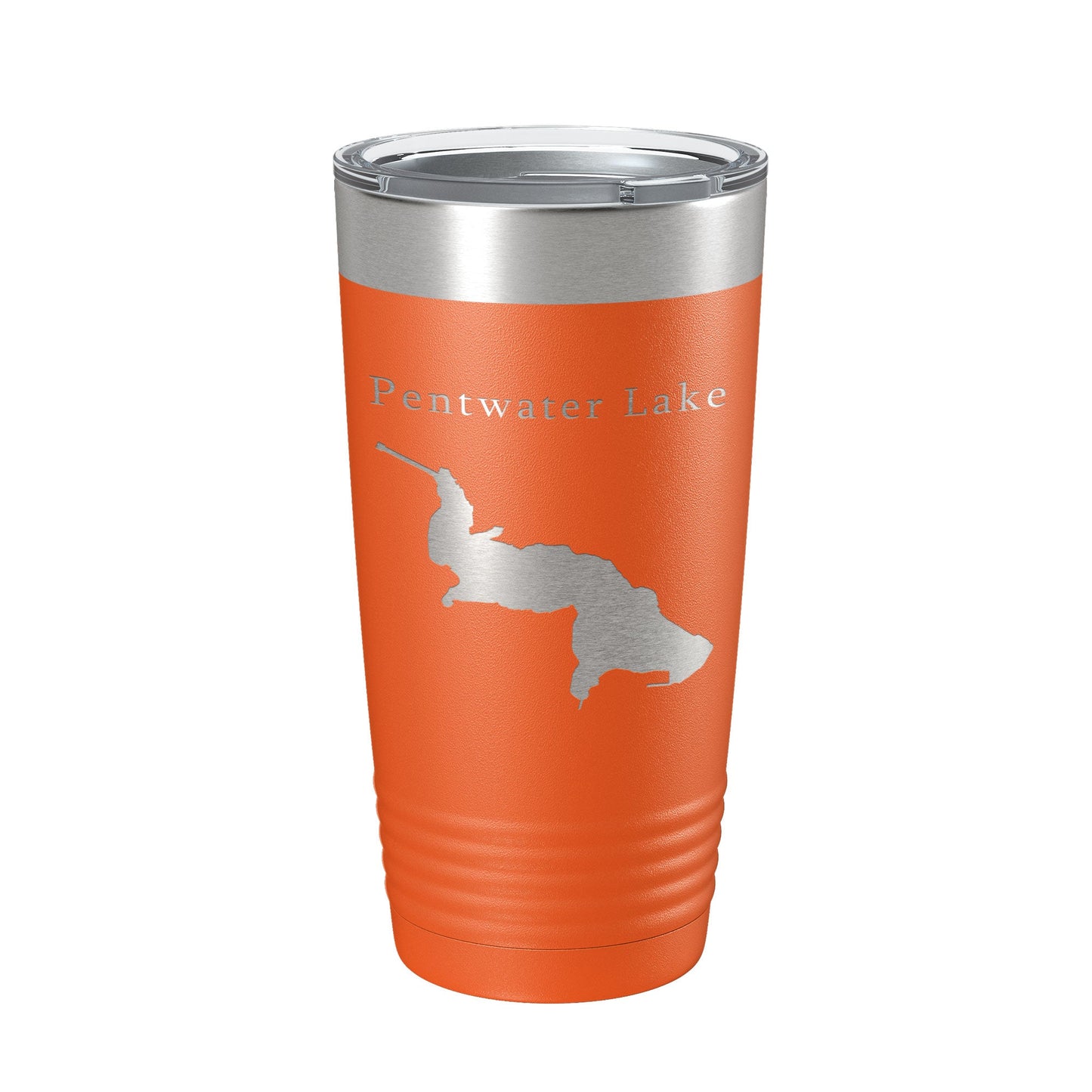 Pentwater Lake Map Tumbler Travel Mug Insulated Laser Engraved Coffee Cup Michigan 20 oz-17