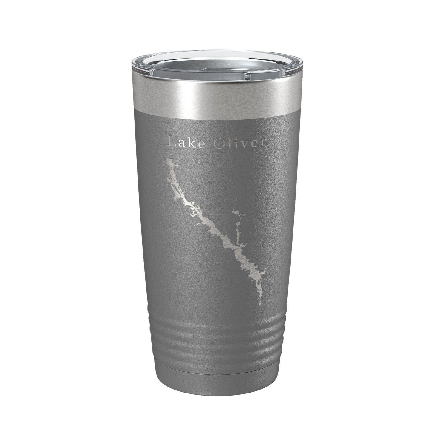 Lake Oliver Map Tumbler Travel Mug Insulated Laser Engraved Coffee Cup Alabama Georgia 20 oz-16