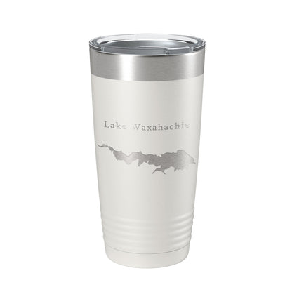 Lake Waxahachie Map Tumbler Travel Mug Insulated Laser Engraved Coffee Cup Texas 20 oz-1